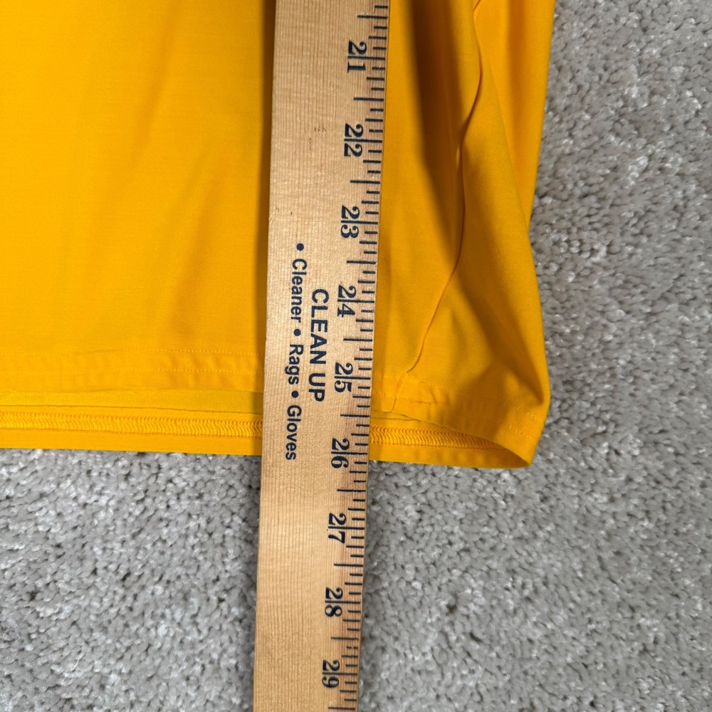 Under Armour HeatGear Mens Large Gold Yellow Long Sleeve Compression Shirt - Picture 2 of 11